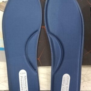 Shoe Insole Shock Absorption Sports Inserts Anti Slip Cropable Size 4 To 7 Color Blue