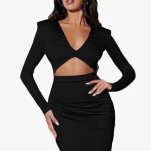 Kitty Womens Glamour Galore Lustrous Horizon Black Dress Color Black Size S