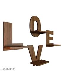 Unnati Times Home Decor Wooden Wall Decor Set Of 4 Wood Wall Hangings Home Decor