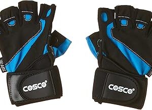 Cosco Tuff Fit Leather Gym Gloves Medium Color May Vary