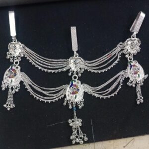 Feminine Chunky Women Kamarband Silver