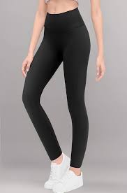 Soft Stretchable Cotton Plain Black Leggings Size Xl