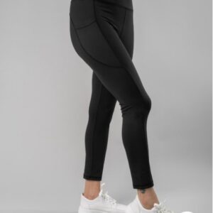 Flurr Women Antimicrobial Ankle Length Tights Black Colour Size Xl