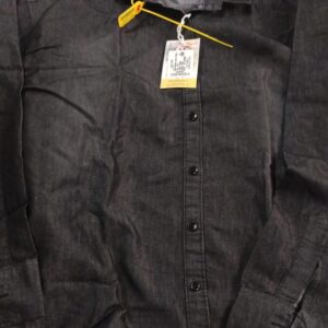 Mayor Denim Shirt With Pocket Men Shirt Colour Black Size Xxl