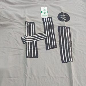 Ausk Men Graphic Printed Cotton Oversized T Shirt Colour Grey Size Xl