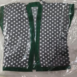 Dot Printed Green Cotton Summer Night Suit For Laddu Gopal