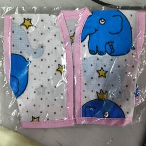 Star Printed White Cotton Summer Night Suit For Laddu Gopal