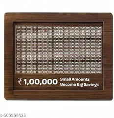 Wooden Money Savings Box 100000