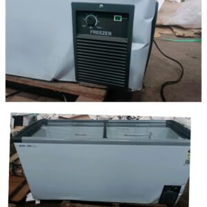 Voltas 388 L Double Door White Grey Flat Glass Top Deep Freezer 5 Star Model No Gt520Ga5 Pl W G3 Minor Damage