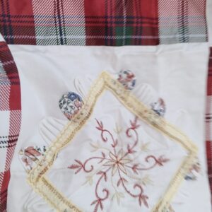 White Color Printed Pillow Cover Set Of 2