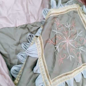 Green Color Printed Pillow Cover Set Of 2