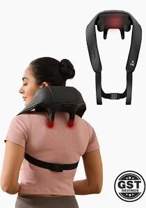 Cult Deep Relax Shoulder Massager 3 Speed Levels Deep Tissue Kneading Shiatsu Rollers For Pain Relief Cordless Massager