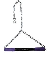 Black Stainless Steel Chain Hanger Increase Height Pull Up Bar
