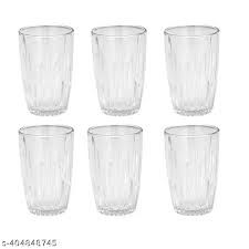 Transparent Glass Cup 6 Pcs