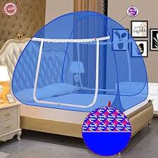 Dark Blue Double Bed Mosquito Net