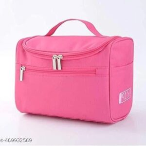 Pink Colour Multi Purpose Makeup Pouch