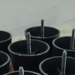 Black Color Plastic Sofa Legs 6 Pcs