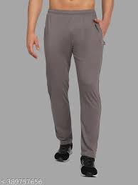 Ziffit Men Grey Midrise Cotton Track Pants Size Xxl