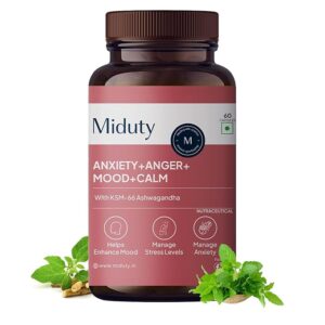 Miduty Anxiety Plus Anger Mood Plus Calm 60 Capsule