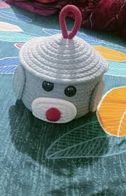 Grey Arsh Textile Jute Handmade Matka