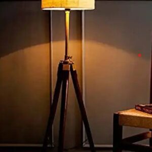 Woodlab Modern Minimalistic 3 Leg Fixed Premium Floor Lamp
