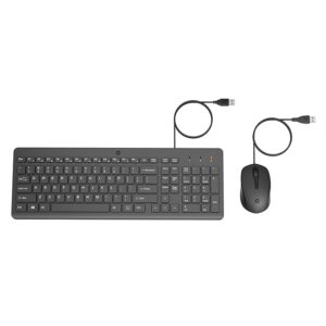 Hp 150 Wired Keyboard And Mouse Combo Black