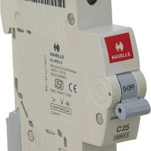 Havells Pvc Plastic 25A Mcb Sp C Curve White