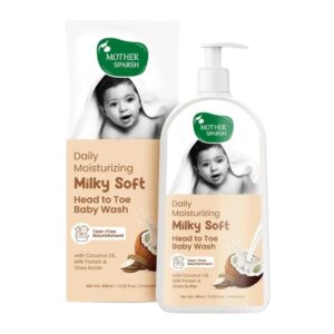 Mother Sparsh Milky Soft Head To Toe Baby Wash 200Ml