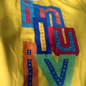 Yellow Printed T Shirt For Women Size Xl