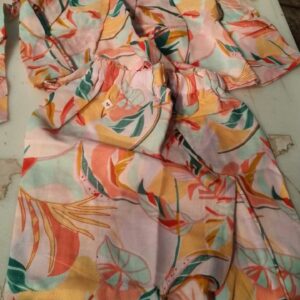 Multicolor Printed Cord Set For Kids Girls Size 3 To 4 Year