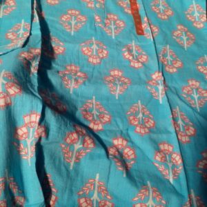 Yousta Blue Printed Kurta For Women Size Xl