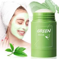 Green Tea Purifying Clay Mask Stick Deep Cleansing Face Mask For Men Women 40Gm
