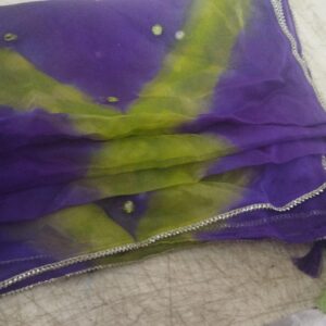 Purple And Yellow Color Designer Women Dupatta