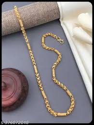 Golden Color Men Simple Chain