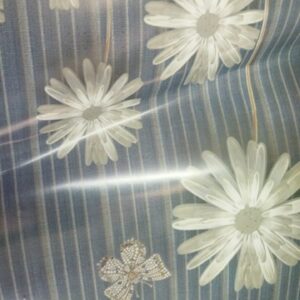 Blue Color Printed Fridge Mat Set Of 6