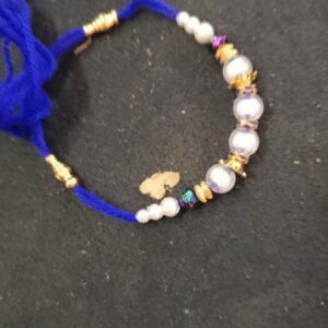 Designer Rakhi Dark Blue Color