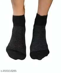 Men Black Colour Socks Black And Grey Colour