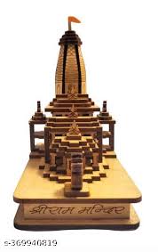 Ayodhya Temple Shri Ram Mandir 3D Wooden Temple For Home