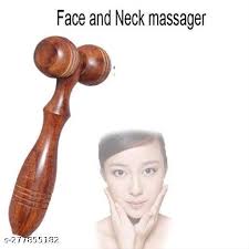 Wooden Handmade Face Neck Massager Roller