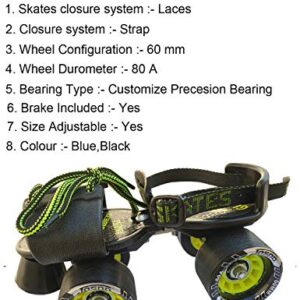 Jaspo Grey Color Adjustable Roller Skates Size 2