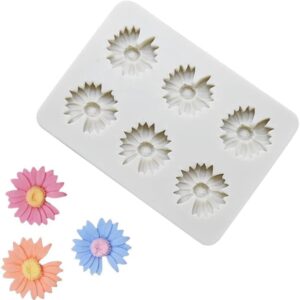 White Color Flower Design Chocolate Mould