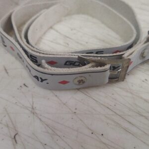 White Color Printed Leather Kids Belt Pack Of 2