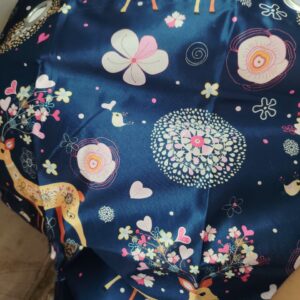 Cortina Blue Printed Window Curtain 50X70Mm Set Of 2