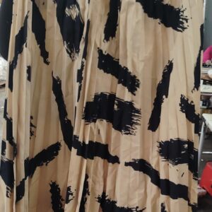 Beige And Black Color Long Skirt For Kids Girls Size 10 To 12Y