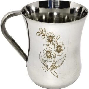 Stainless Steel Sipper Floral Print Tea Cup