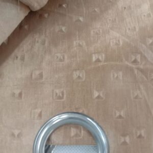 Golden Printed Curtain 7 Ft 2Pcs