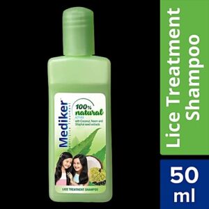 Mediker Lice Treatment Shampoo Coconut Neem 100 Natural 50 Ml