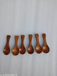 Small Wooden Spoons 6 Pc