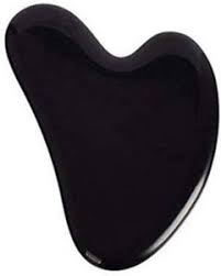 Stone Black Obsidian Roller Massage Gua Sha For Face Massager