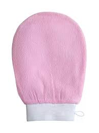 Pink Colour Bath Glove